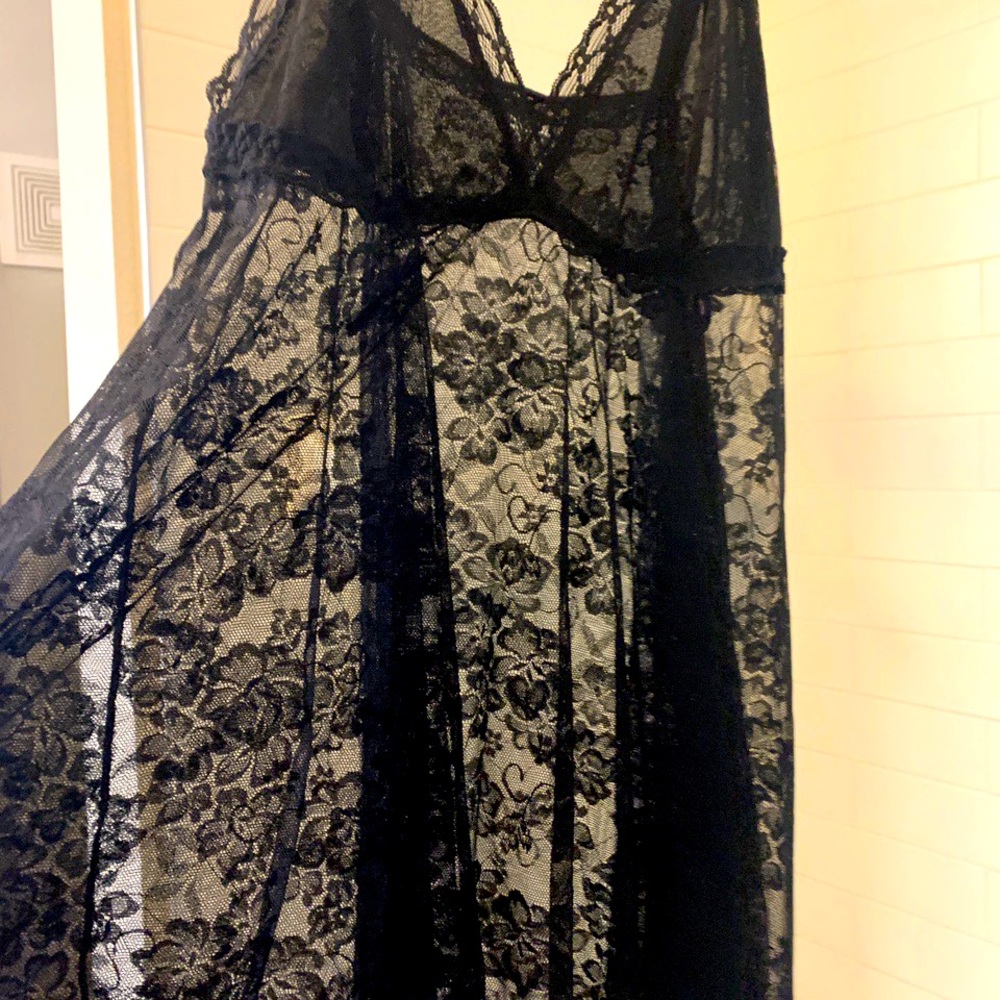 Black Lacy Lingerie Dress